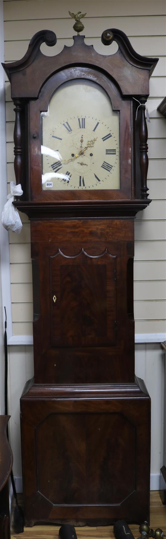 A Victorian mahogany 8-day longcase clock